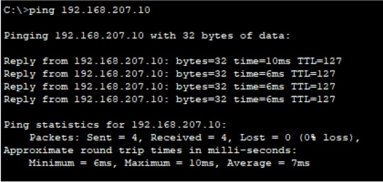 Tests de connectivité (Ping)